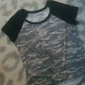 Torrid Camo print classic fit tee